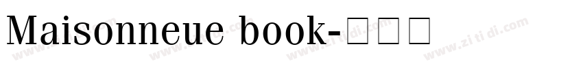 Maisonneue book字体转换